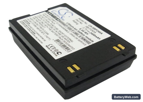 Samsung VP-X220L Replacement Battery, 3.7V, 2400mAh, Li-ion 1