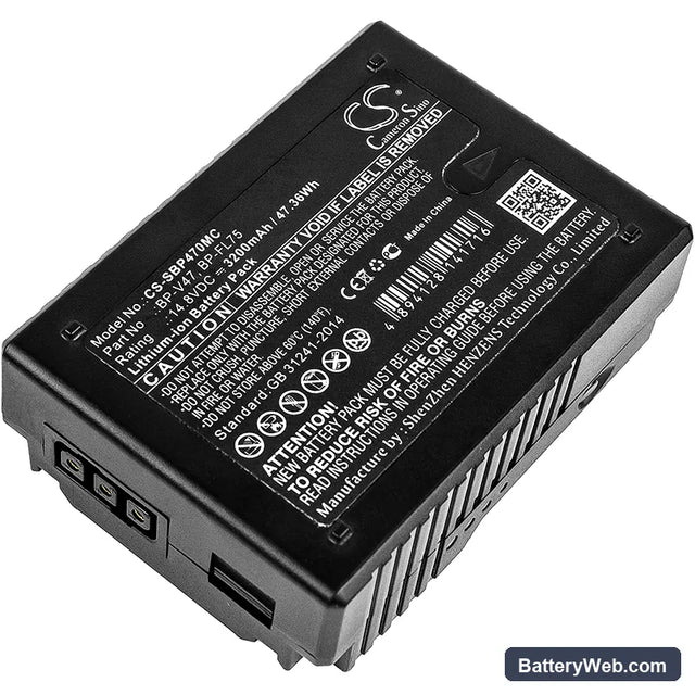 Sony PMW-EX330 Replacement Battery, 14.8V, 3200mAh, Li-ion 1