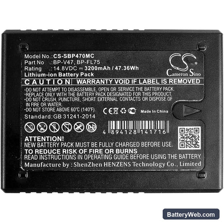Sony PMW-EX330 Replacement Battery, 14.8V, 3200mAh, Li-ion 5