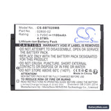 Summer Baby Touch 02000 Replacement Battery, 3.7V, 1100mAh, Li-ion 3
