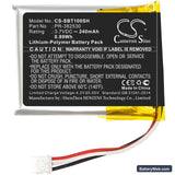Suunto Ambit 1 Replacement Battery, 3.7V, 240mAh, Li-Polymer 3