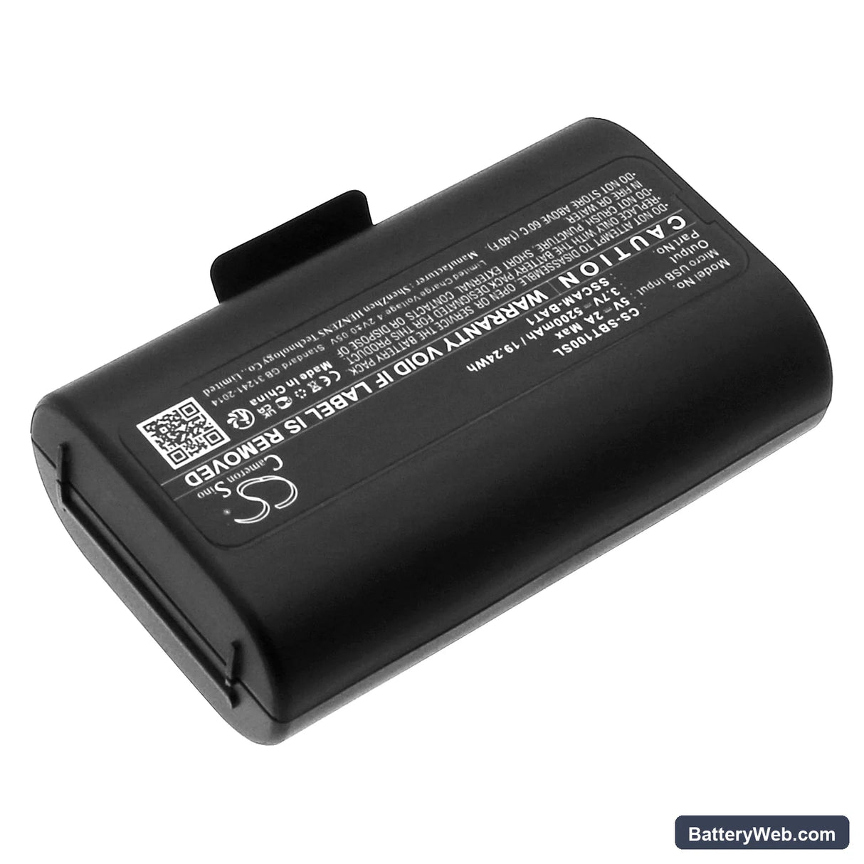 SimpliSafe CMOB1 Replacement Battery, 3.7V, 5200mAh, Li-ion 2