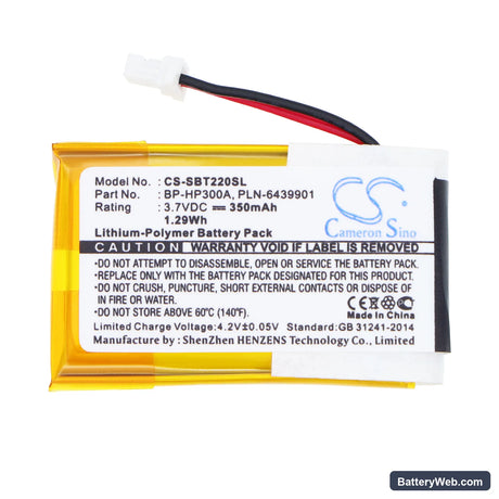 Sony BT22 Replacement Battery, 3.7V, 350mAh, Li-Polymer 3