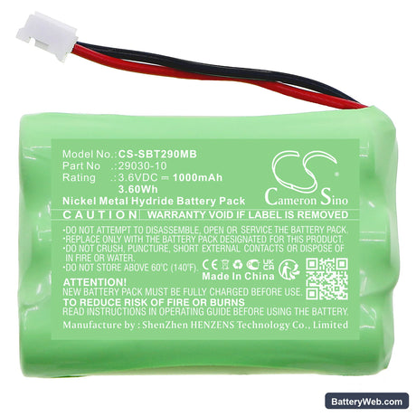 Summer Infant Baby Monitor Replacement Battery, 3.6V, 1000mAh, Ni-MH 3