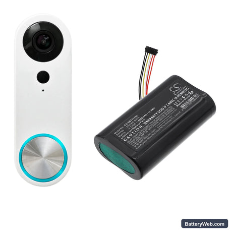 SimpliSafe SimpliSafe Replacement Battery, 3.7V, 6000mAh, Li-ion 6