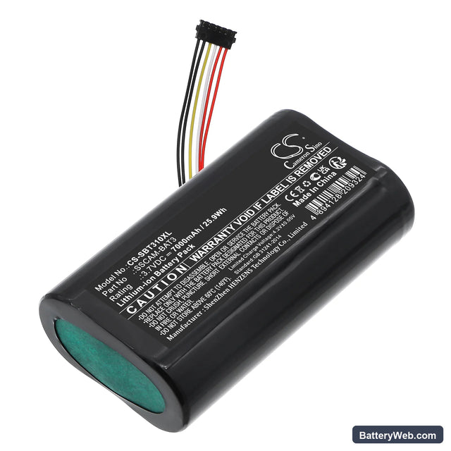 SimpliSafe SimpliSafe Replacement Battery, 3.7V, 7000mAh, Li-ion 1