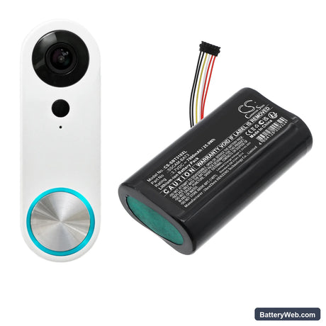 SimpliSafe SimpliSafe Replacement Battery, 3.7V, 7000mAh, Li-ion 6