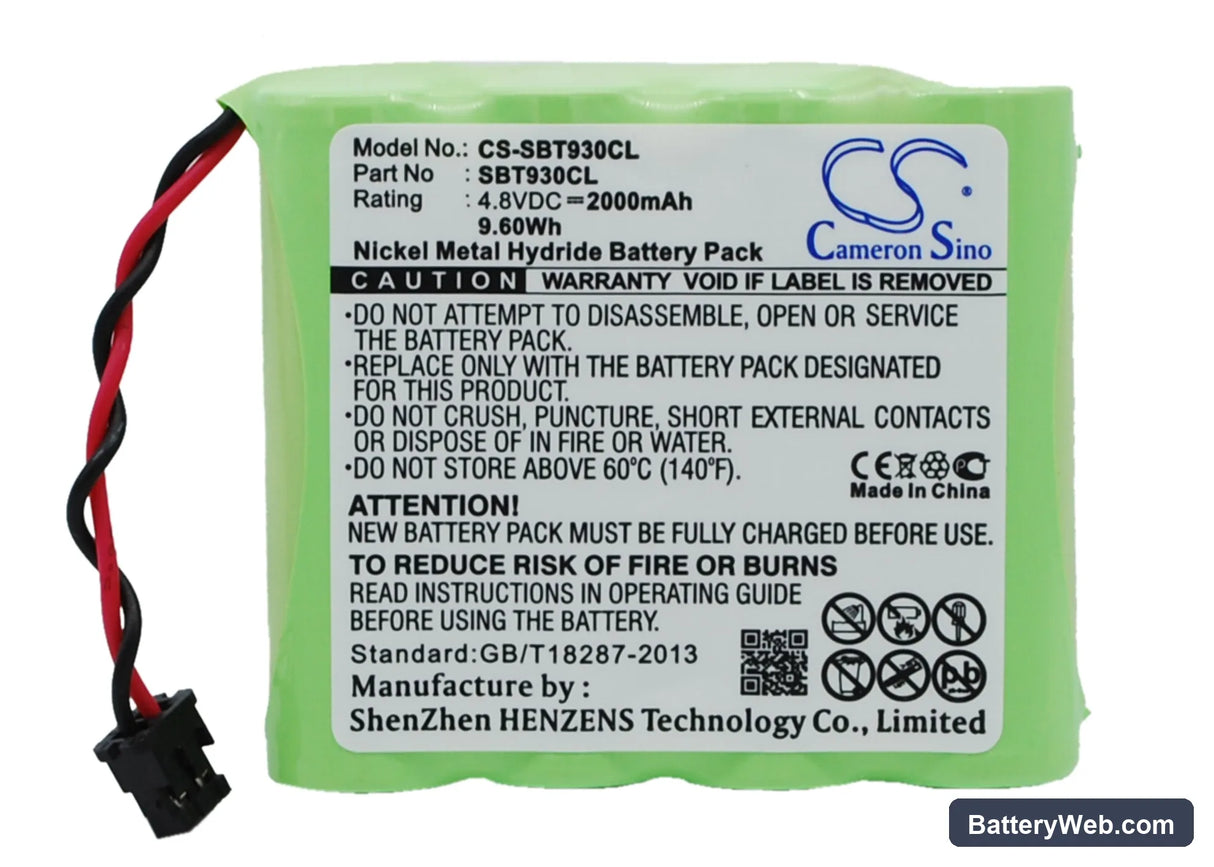 Stabo ST930 Replacement Battery, 4.8V, 2000mAh, Ni-MH 1