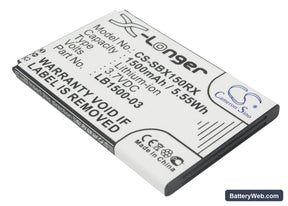 SoftBank C01HW Replacement Battery, 3.7V, 1500mAh, Li-ion 1