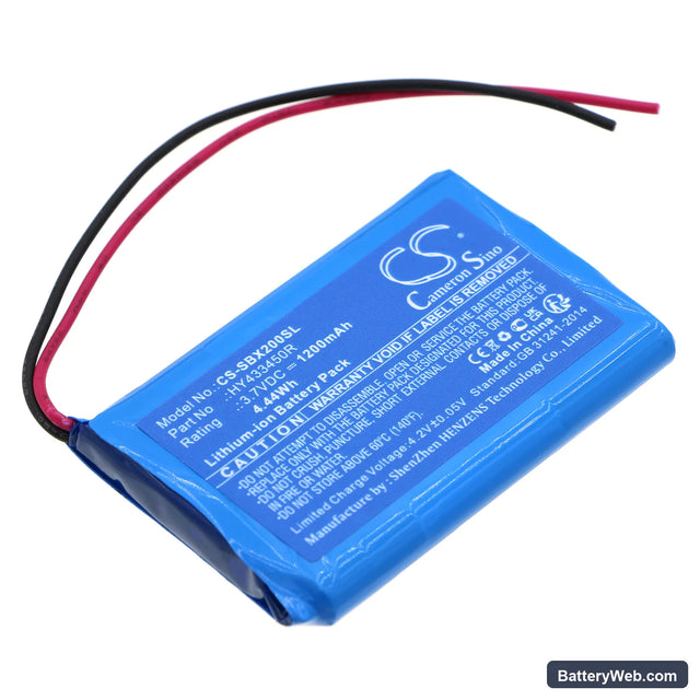 Swisstone BX200 Replacement Battery, 3.7V, 1200mAh, Li-ion 1
