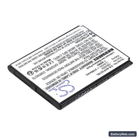 Schok Flip SC3218T Replacement Battery, 3.8V, 2100mAh, Li-ion 2