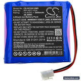 OSEN ECG-8112 Replacement Battery, 14.8V, 2600mAh, Li-ion 3