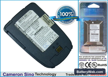 Samsung SCH-A630 Replacement Battery, 3.7V, 1100mAh, Li-ion 1