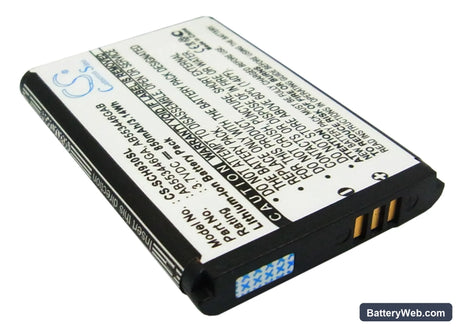 Samsung SCH-A930 Replacement Battery, 3.7V, 850mAh, Li-ion 2