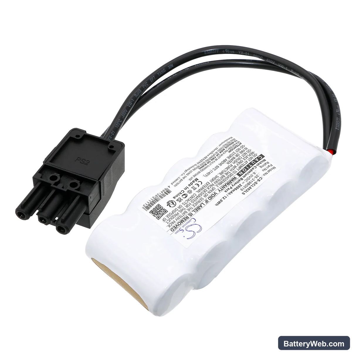 Schuch 8020 Replacement Battery, 6V, 2000mAh, Ni-CD 2