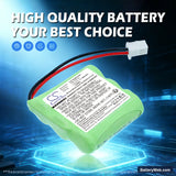 Tri-Tronics 1038100-D Replacement Battery, 3.6V, 300mAh, Ni-MH 7