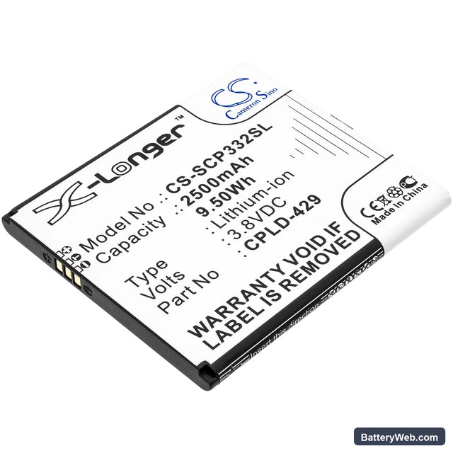 Coolpad Surf Wifi Hotspot 4G Replacement Battery, 3.8V, 2500mAh, Li-ion 1