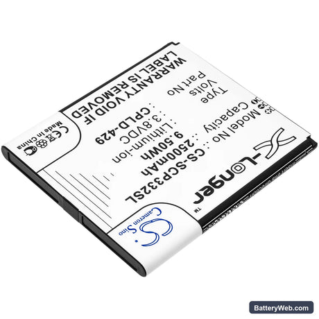 Coolpad Surf Wifi Hotspot 4G Replacement Battery, 3.8V, 2500mAh, Li-ion 2