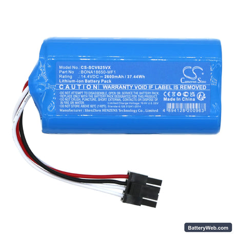 Sencor SRV 6250 Replacement Battery, 14.4V, 2600mAh, Li-ion 3