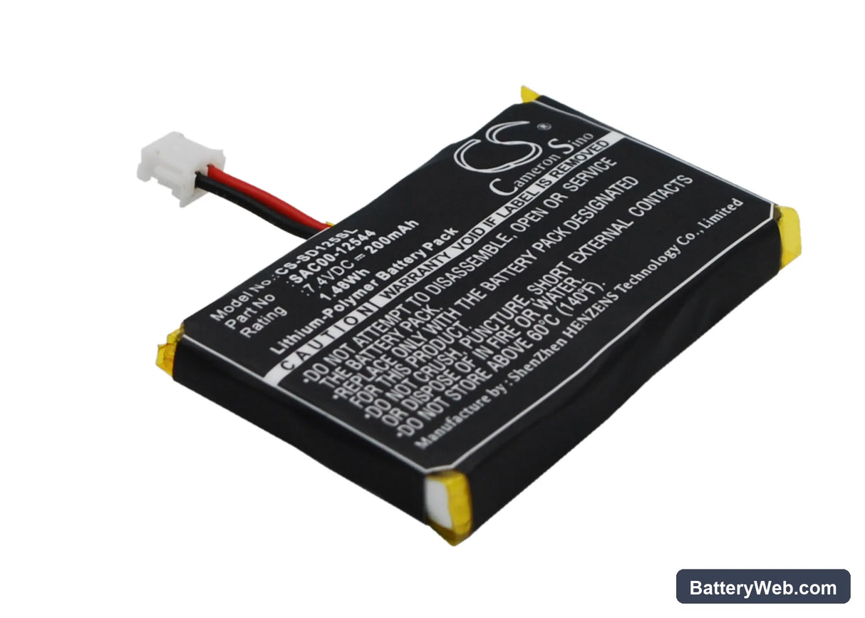 SportDog SD-1225 Trainer Receiver Replacement Battery, 7.4V, 200mAh, Li-Polymer 2