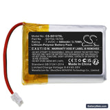SportDog SportTrainer SD-1275 Black Edition Collar Replacement Battery, 7.4V, 500mAh, Li-Polymer 3