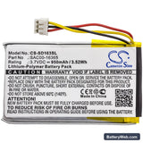 SportDog Contain Replacement Battery, 3.7V, 950mAh, Li-Polymer 3