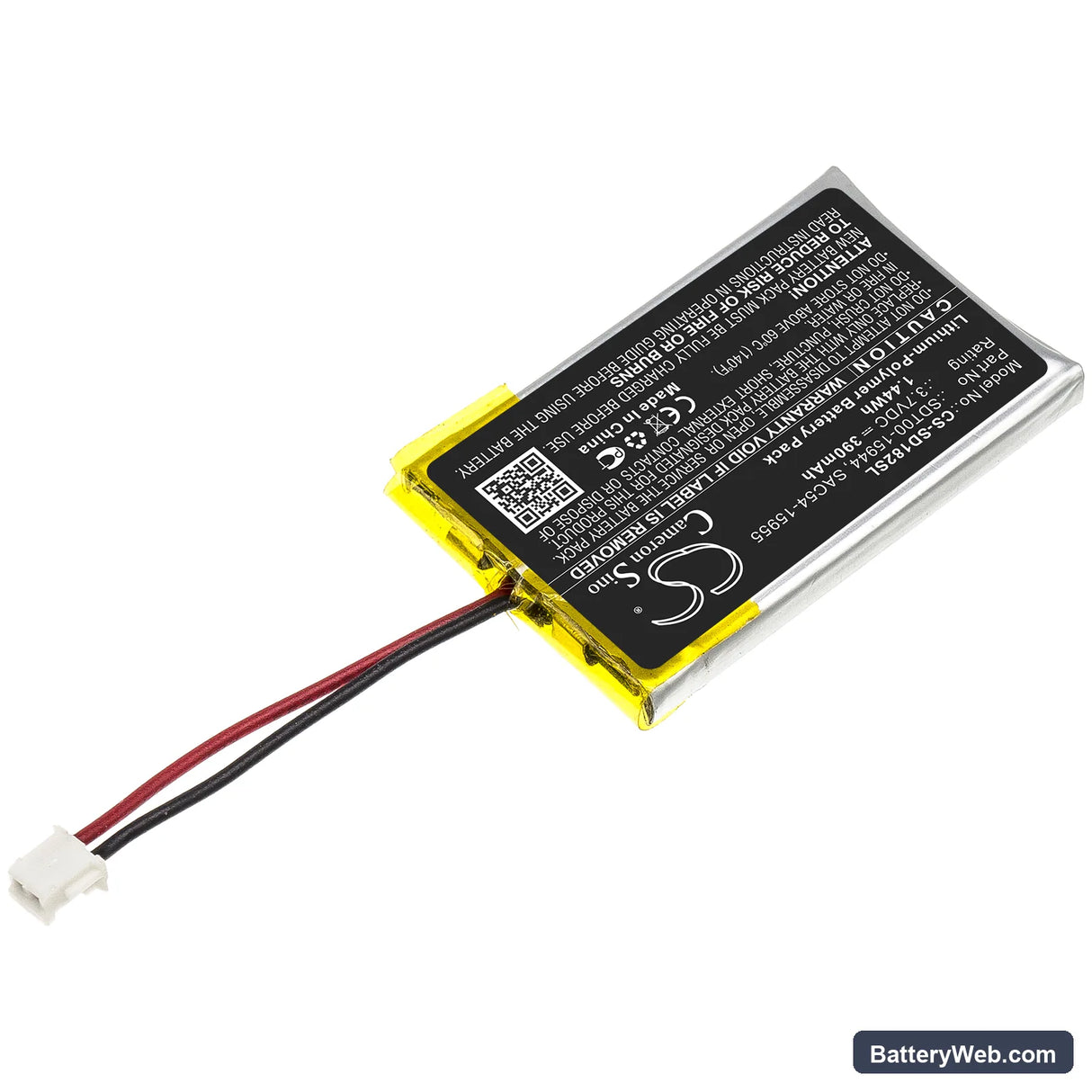 SportDog SportHunter 1225 Replacement Battery, 3.7V, 390mAh, Li-Polymer 2