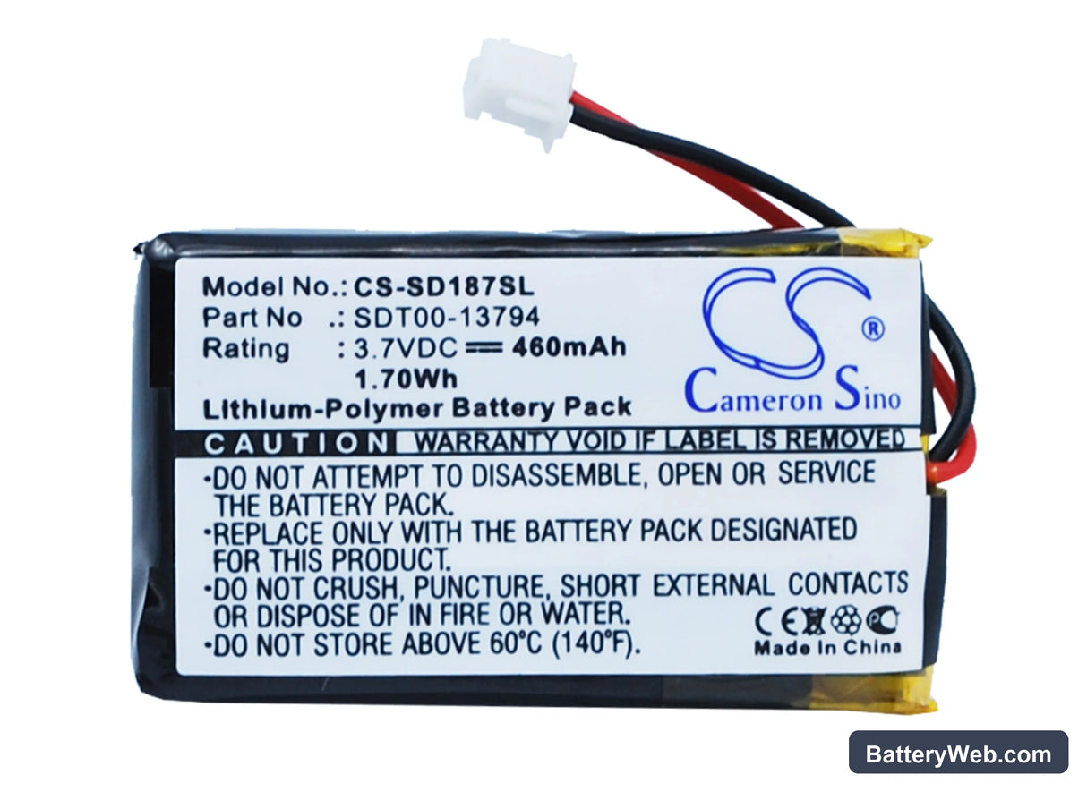 SportDog SD-2525 ProHunter Transmitter Replacement Battery, 3.7V, 460mAh, Li-Polymer 1