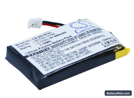 SportDog SD-2525 ProHunter Transmitter Replacement Battery, 3.7V, 460mAh, Li-Polymer 2