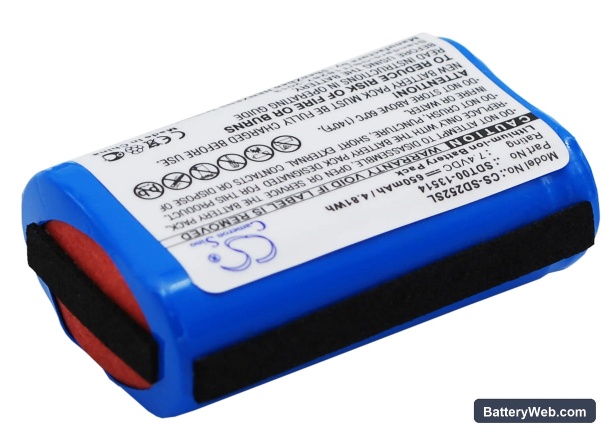 SportDog SD-2525 ProHunter Transmitter Replacement Battery, 7.4V, 650mAh, Li-ion 3