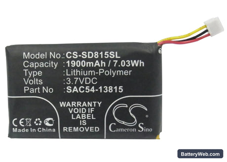 SportDog TEK-H Replacement Battery, 3.7V, 1900mAh, Li-Polymer 5
