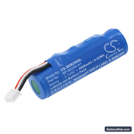 Seiko MP-B20 Replacement Battery, 3.7V, 2600mAh, Li-ion 1