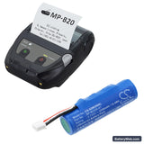 Seiko MP-B20 Replacement Battery, 3.7V, 3350mAh, Li-ion 6
