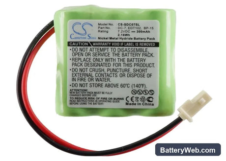 Dogtra Transmitter 1100NC Replacement Battery, 7.2V, 300mAh, Ni-MH 5
