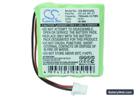 SportDog Transmitter 1400 Replacement Battery, 9.6V, 700mAh, Ni-MH 5