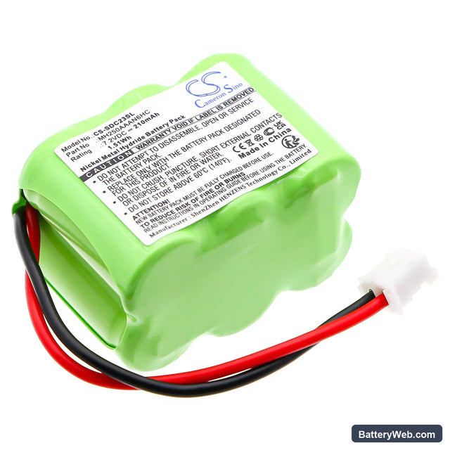KINETIC MH250AAAN6HC Replacement Battery, 7.2V, 210mAh, Ni-MH 1
