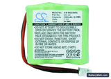 KINETIC MH330AAAK6HC Replacement Battery, 7.2V, 300mAh, Ni-MH 5