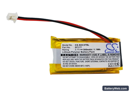 Dogtra EF3000 Gold Replacement Battery, 3.7V, 300mAh, Li-Polymer 1