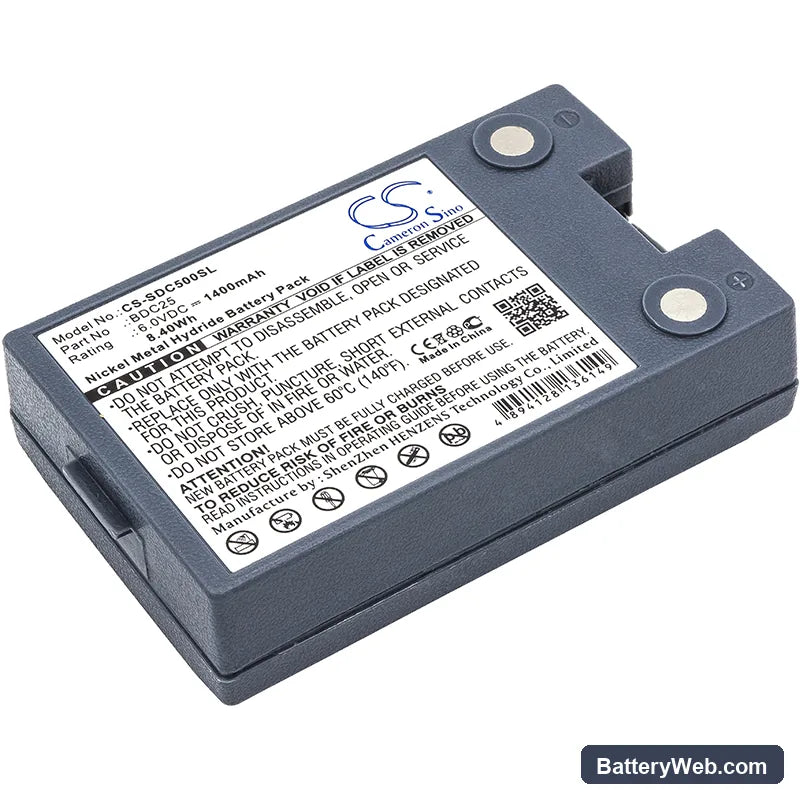Sokkia SET 5A Total Stations Replacement Battery, 6V, 1400mAh, Ni-MH 1
