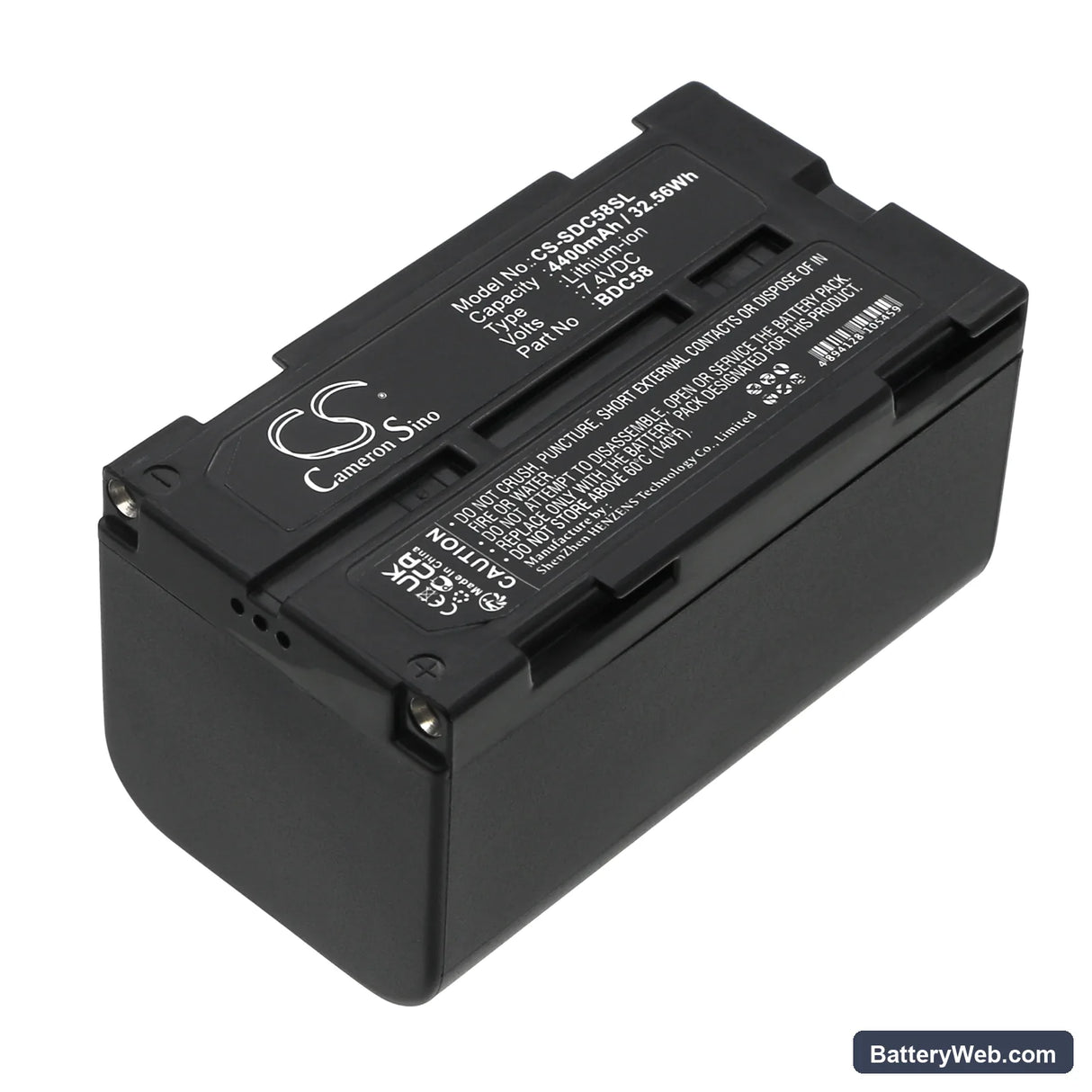 Sokkia SRX robotic total stations Replacement Battery, 7.4V, 4400mAh, Li-ion 1