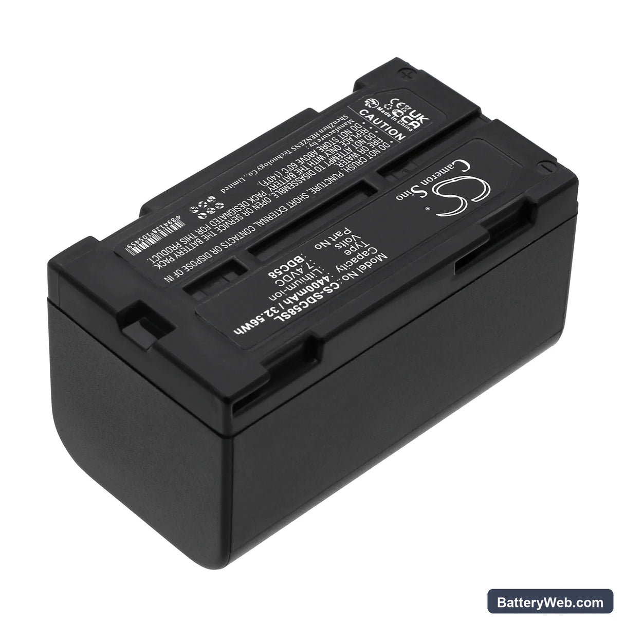 Sokkia SRX robotic total stations Replacement Battery, 7.4V, 4400mAh, Li-ion 2