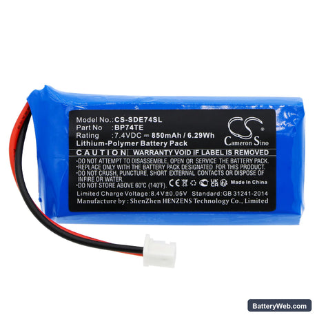 Dogtra EDGE transmitter Replacement Battery, 7.4V, 850mAh, Li-Polymer 3