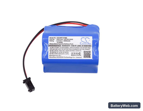 Sanyo MDF-137 Replacement Battery, 6V, 2000mAh, Ni-MH 5