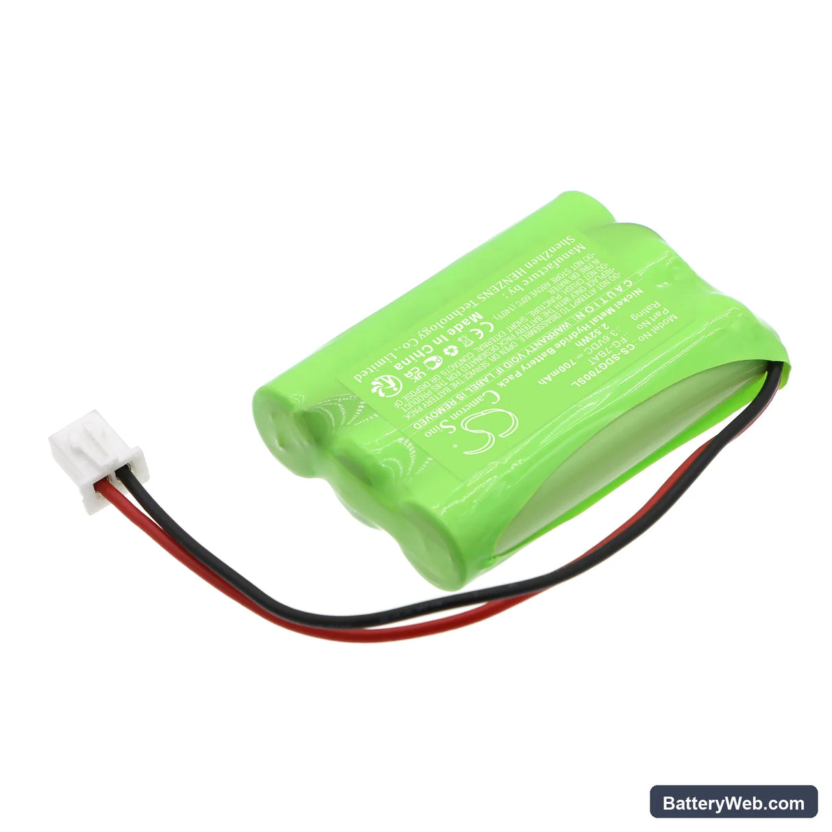 Shimpo FG-7000 Replacement Battery, 3.6V, 700mAh, Ni-MH 2