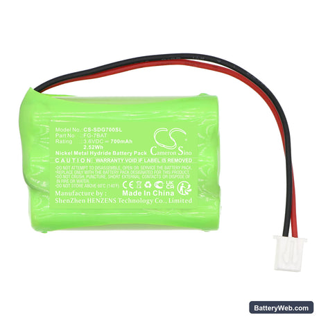 Shimpo FG-7000 Replacement Battery, 3.6V, 700mAh, Ni-MH 3