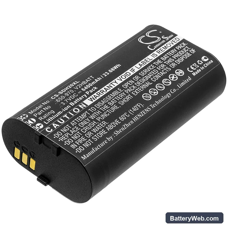 SportDog TEK 2.0 GPS handheld Replacement Battery, 3.7V, 6400mAh, Li-ion 1