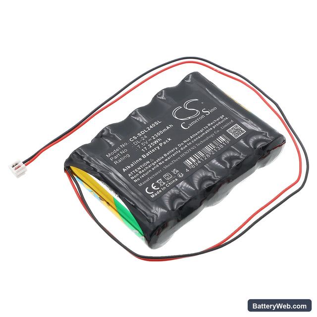 DoorLock DL-24 Replacement Battery, 7.5V, 2300mAh, Alkaline 1