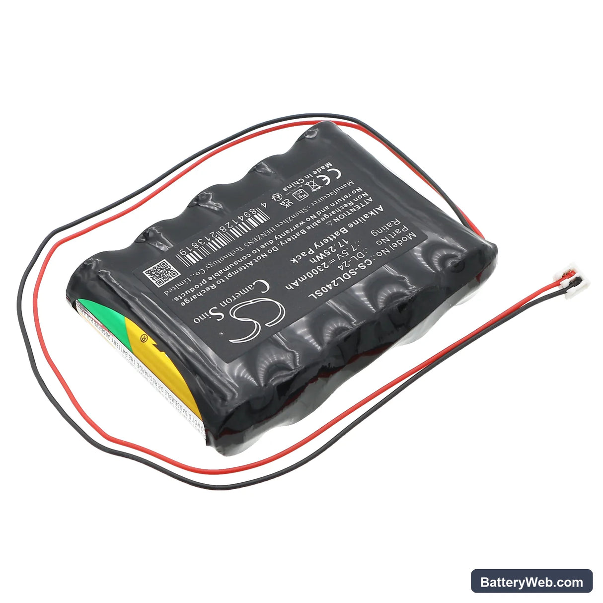DoorLock DL-24 Replacement Battery, 7.5V, 2300mAh, Alkaline 2