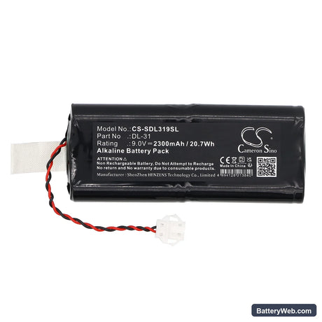 DoorLock DL-31 Replacement Battery, 9V, 2300mAh, Alkaline 3