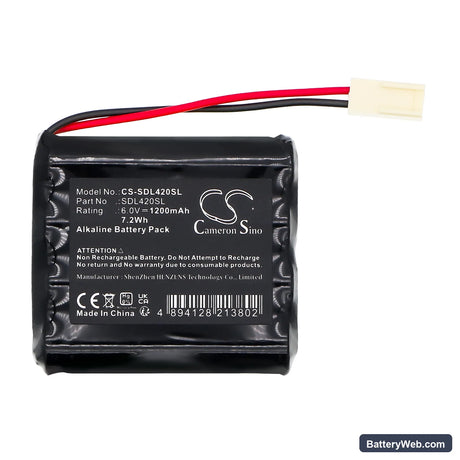 Generic 132 100556 Replacement Battery, 6V, 1200mAh, Alkaline 3